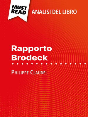 cover image of Rapporto Brodeck di Philippe Claudel (Analisi del libro)